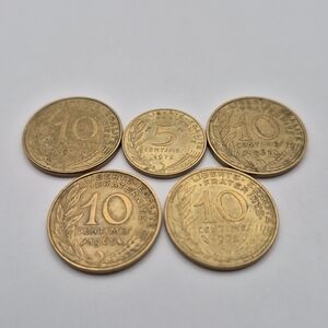 Vintage French Coins Set
